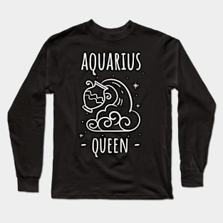 aquarius queen Long Sleeve T-Shirt